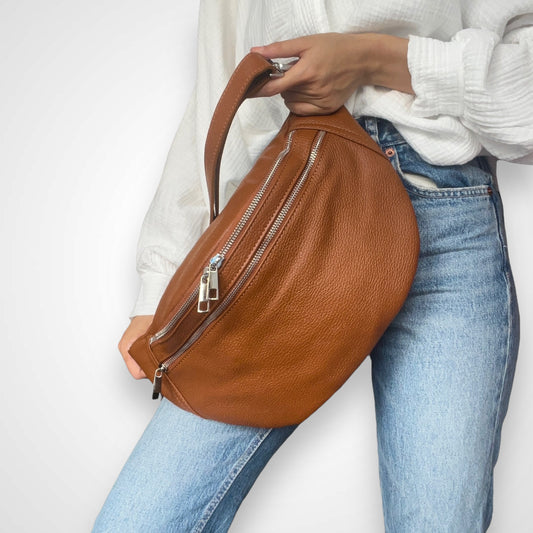 XL Crossbody Bag Leder - LEONA