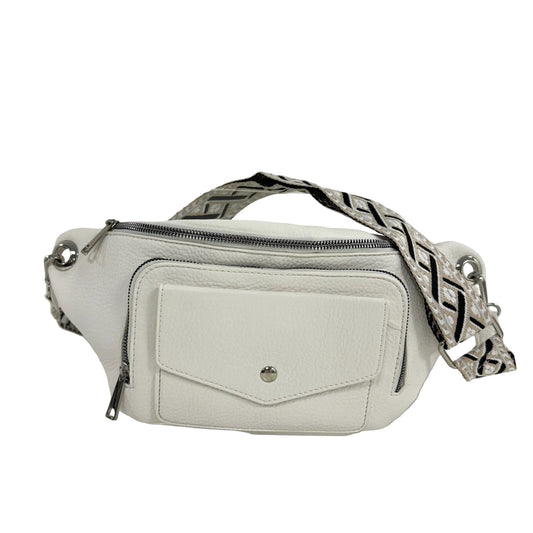 Damen Crossbody Tasche M Bauchtasche Moon Bag Vegan Leder