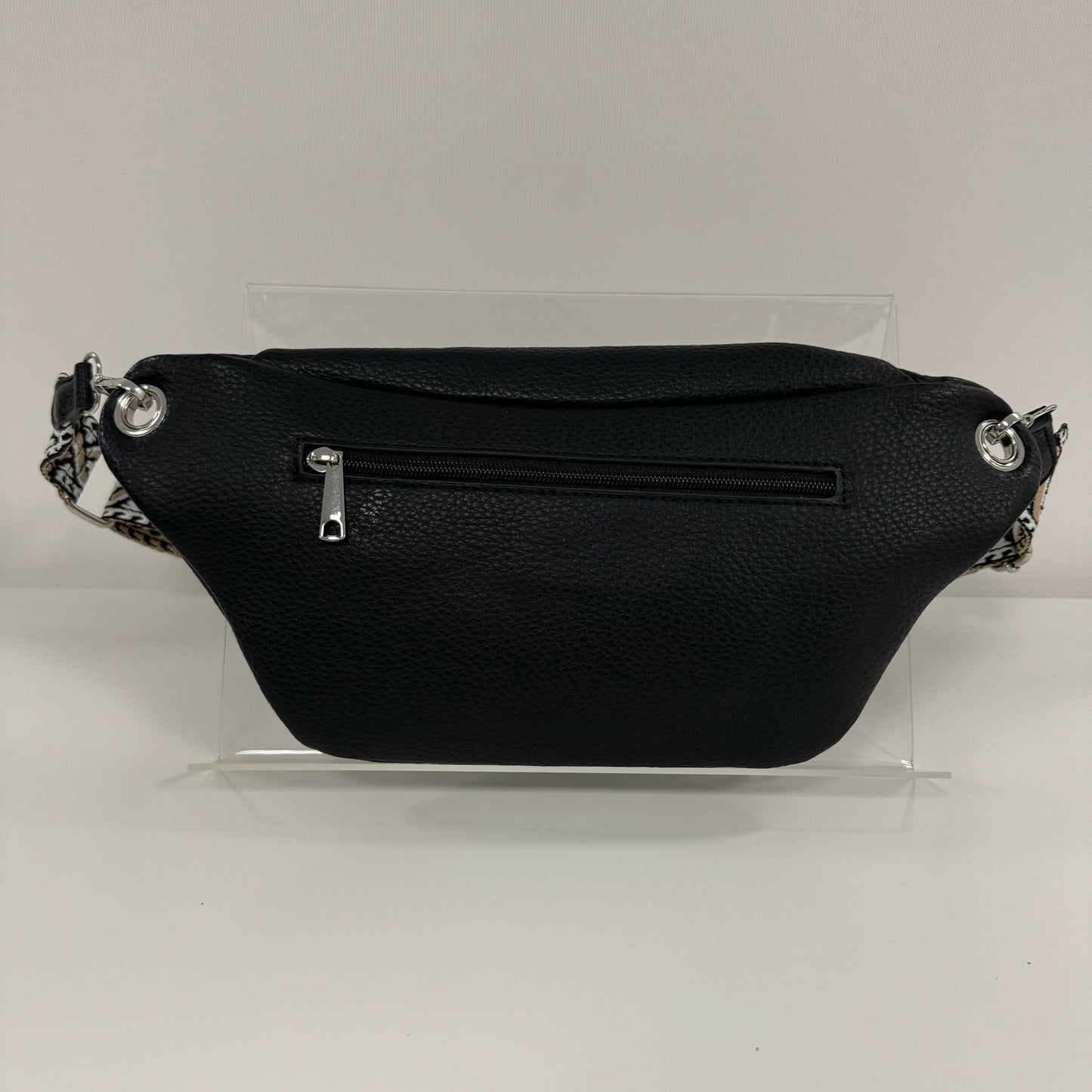 Damen Crossbody Tasche M Bauchtasche Moon Bag Vegan Leder