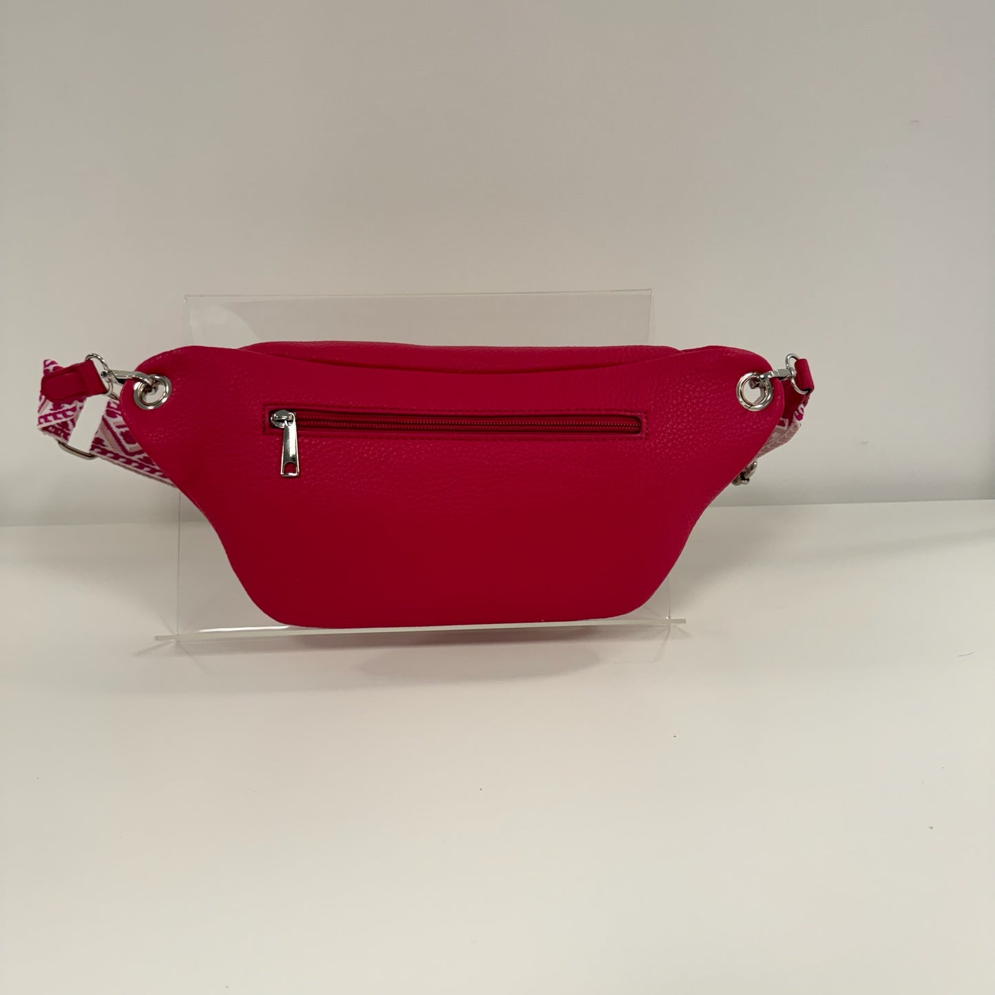 Damen Crossbody Tasche M Bauchtasche Moon Bag Vegan Leder