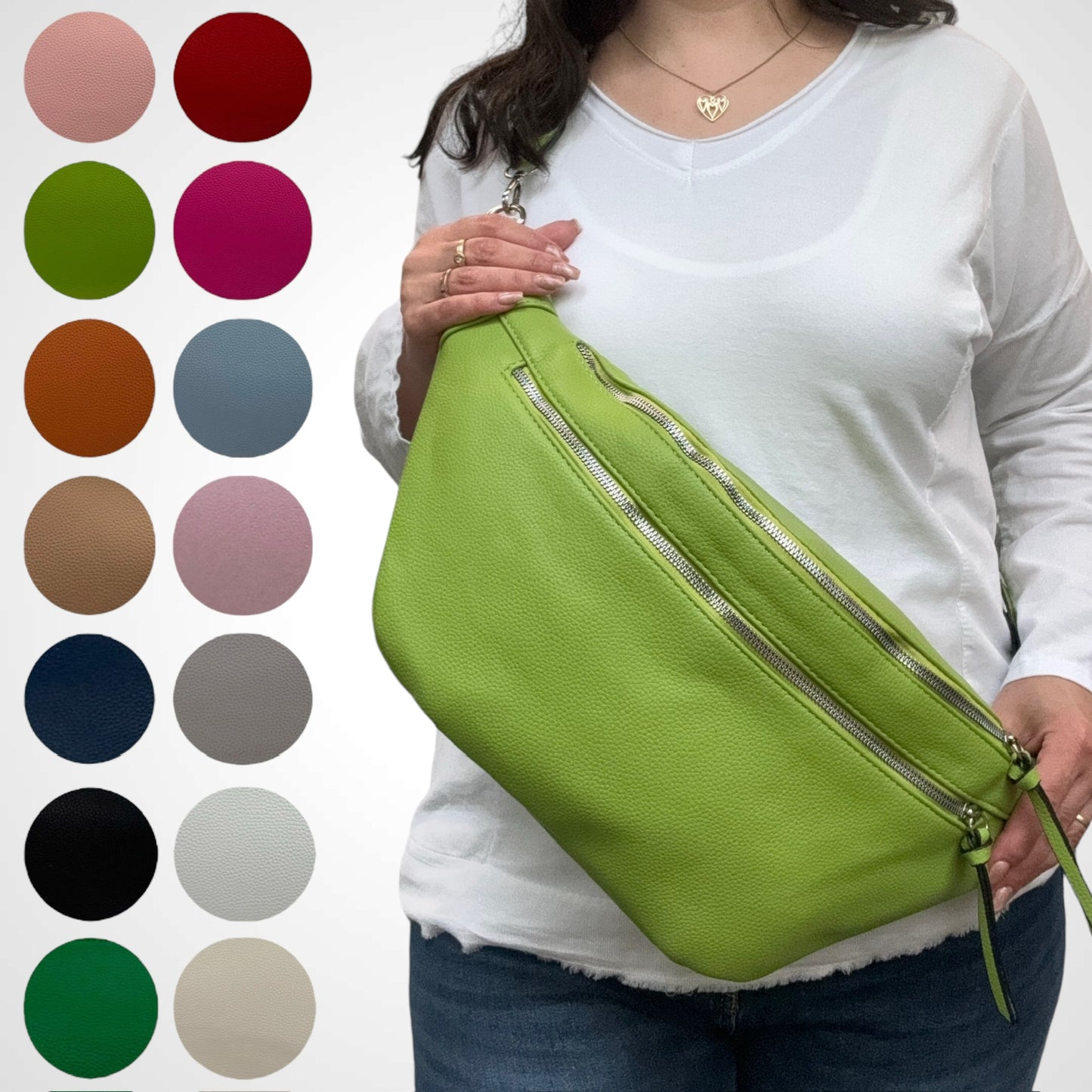 XXL Crossbody Bag - VEGAN - 14 Farben - MAJA