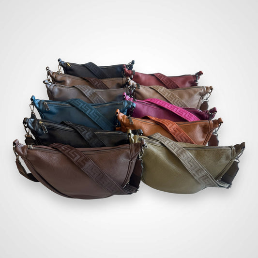 Elegante Damen Vegane Halbmondbag | Bananenbag | Crossbodybag - VEGAN - 11 Farben - Erin