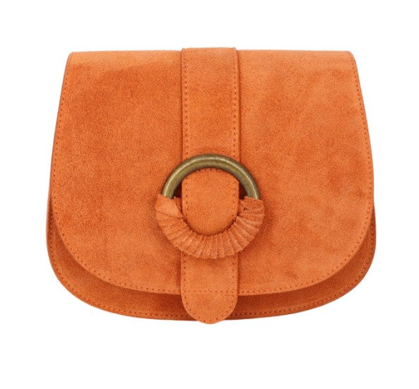 Damen Wildleder Tasche Crossbody Schultertasche Clutch Echtleder mit Farbwahl