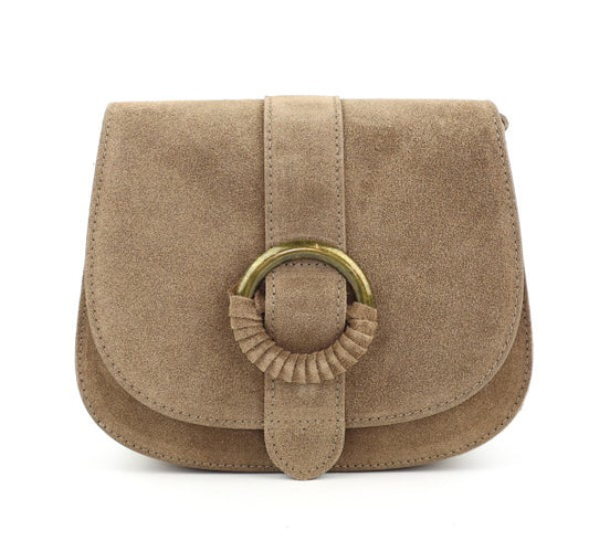 Damen Wildleder Tasche Crossbody Schultertasche Clutch Echtleder mit Farbwahl