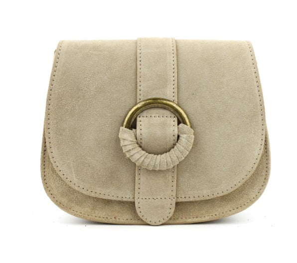 Damen Wildleder Tasche Crossbody Schultertasche Clutch Echtleder mit Farbwahl