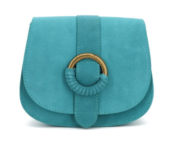 Damen Wildleder Tasche Crossbody Schultertasche Clutch Echtleder mit Farbwahl