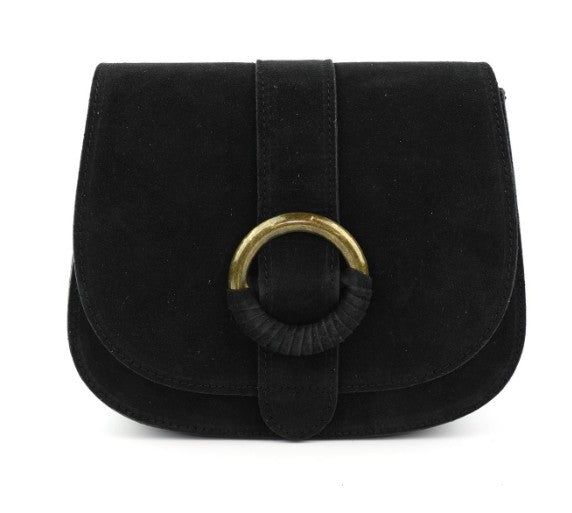 Damen Wildleder Tasche Crossbody Schultertasche Clutch Echtleder mit Farbwahl