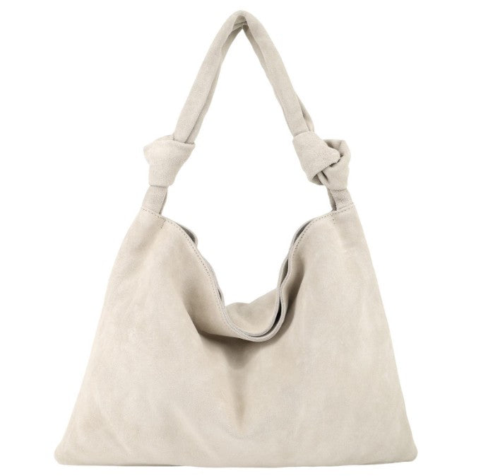 Damen Wildleder Schultertasche XXL – Hobo Bag Echtleder