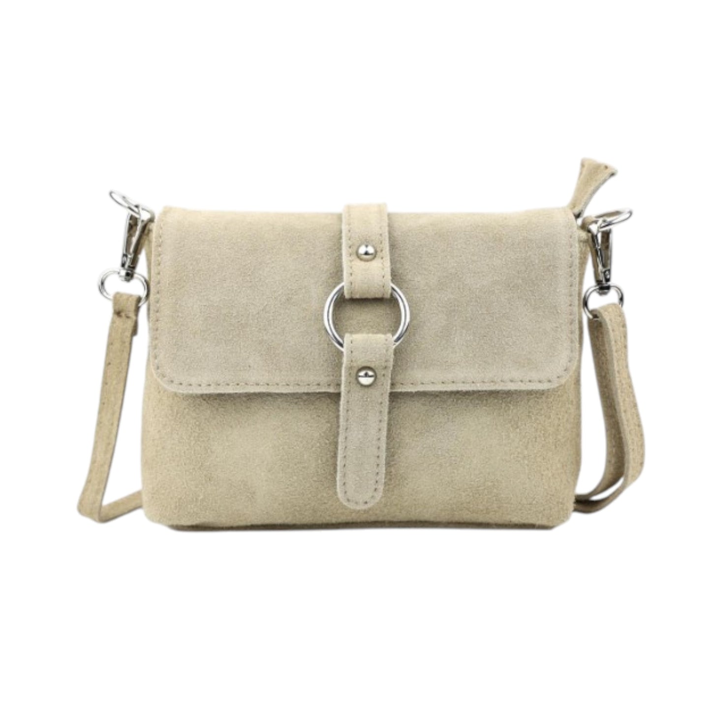 Damen Wildleder Umhängetasche – Kleine Crossbody Tasche Echtleder