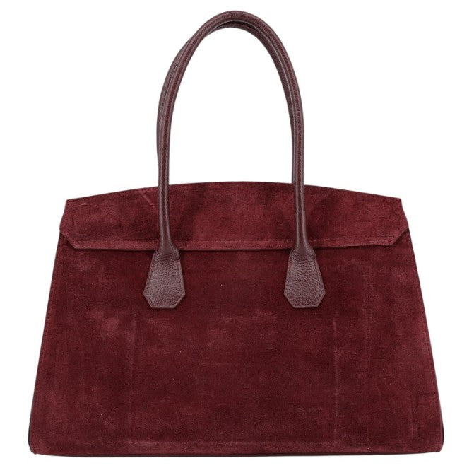 Damen Wildleder Handtasche – Schultertasche Shopper XL