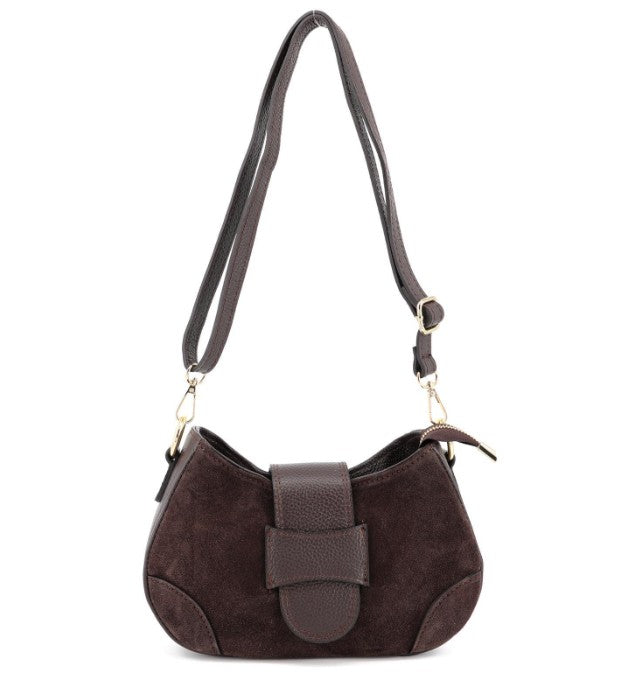 Damen Wildleder Schultertasche – Echtleder Crossbody Bag
