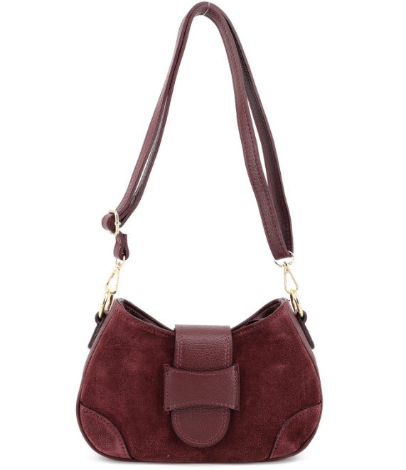 Damen Wildleder Schultertasche – Echtleder Crossbody Bag