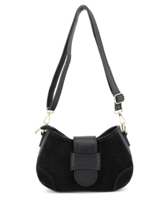 Damen Wildleder Schultertasche – Echtleder Crossbody Bag