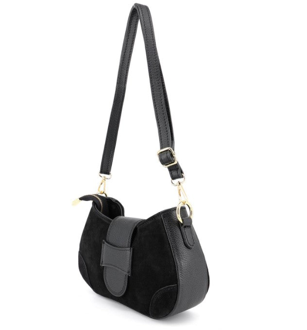 Damen Wildleder Schultertasche – Echtleder Crossbody Bag