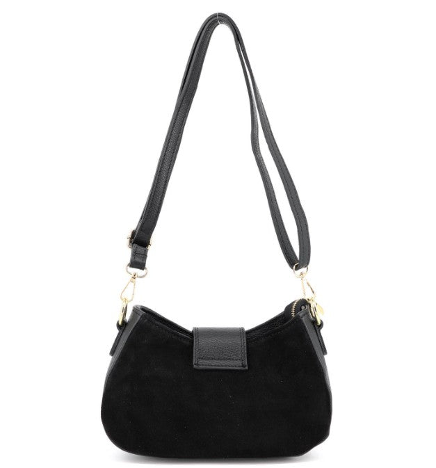 Damen Wildleder Schultertasche – Echtleder Crossbody Bag