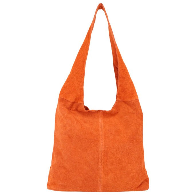 Damen Wildleder Shopper Tasche – Große Schultertasche mit Reißverschluss