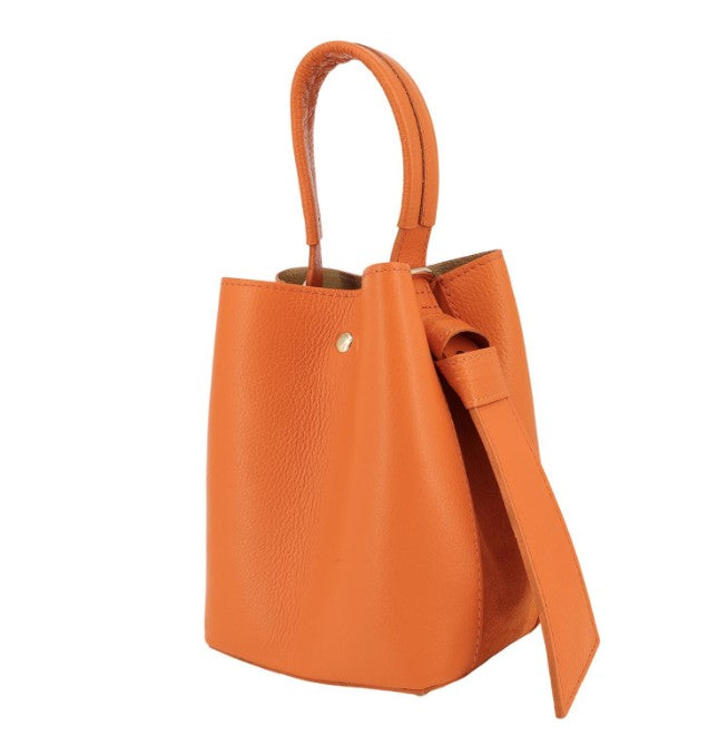 Damen Leder Beuteltasche – Bucket Bag Mini & Crossbody Echtleder