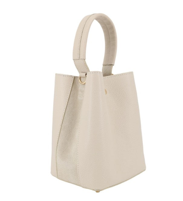 Damen Leder Beuteltasche – Bucket Bag Mini & Crossbody Echtleder