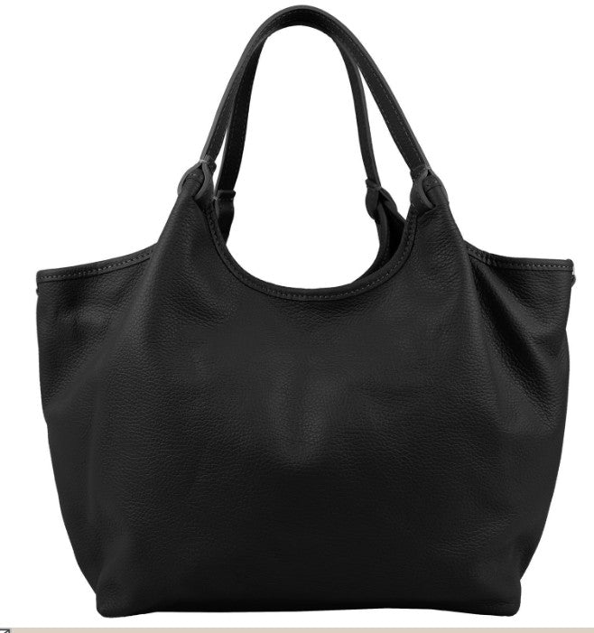 Damen Leder Handtasche – Medium Shopper & Schultertasche Echtleder