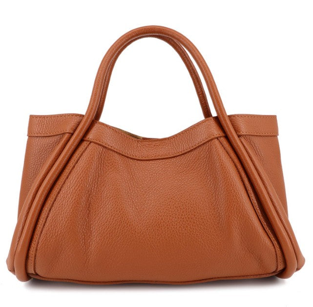 Damen Leder Tasche 2in1 Echtleder Handtasche Vintage Organizer