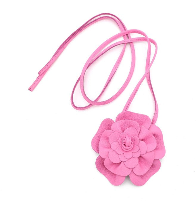 Leder Bindegürtel Blume Echtleder – Taillengürtel Obi Gürtel Onesize