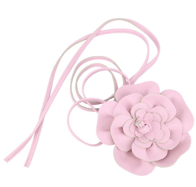 Leder Bindegürtel Blume Echtleder – Taillengürtel Obi Gürtel Onesize