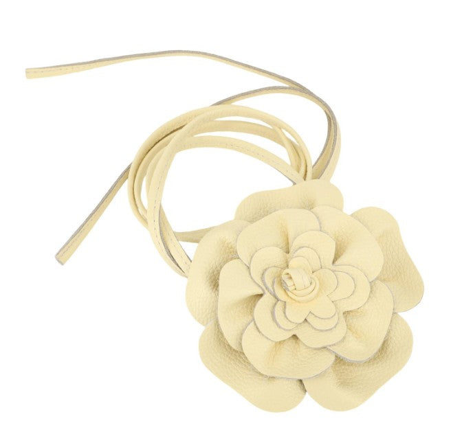 Leder Bindegürtel Blume Echtleder – Taillengürtel Obi Gürtel Onesize
