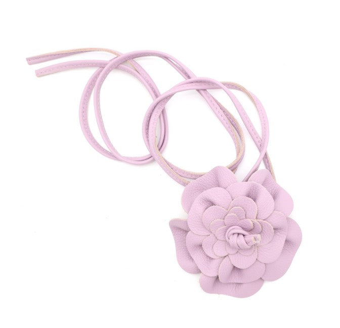 Leder Bindegürtel Blume Echtleder – Taillengürtel Obi Gürtel Onesize