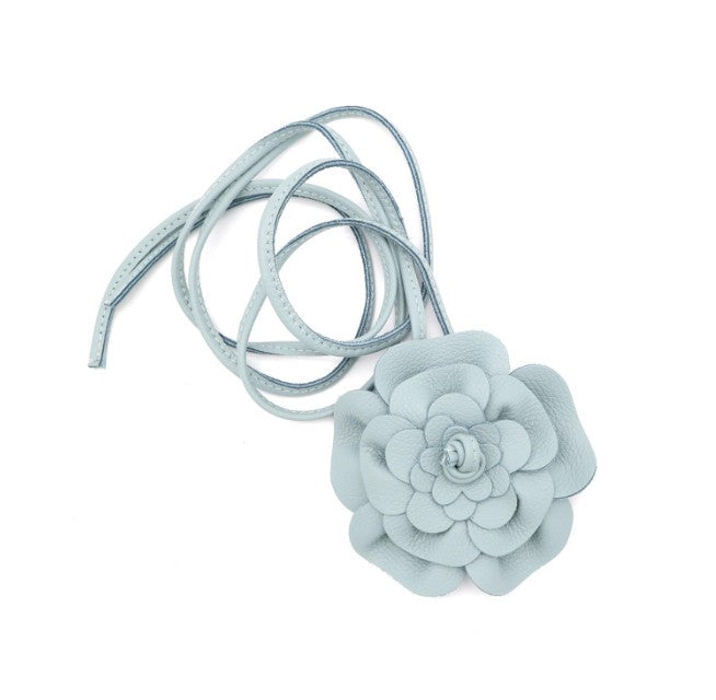Leder Bindegürtel Blume Echtleder – Taillengürtel Obi Gürtel Onesize