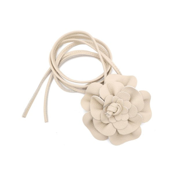 Leder Bindegürtel Blume Echtleder – Taillengürtel Obi Gürtel Onesize