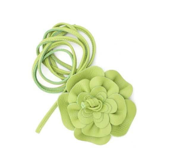 Leder Bindegürtel Blume Echtleder – Taillengürtel Obi Gürtel Onesize