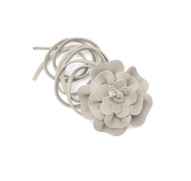 Leder Bindegürtel Blume Echtleder – Taillengürtel Obi Gürtel Onesize