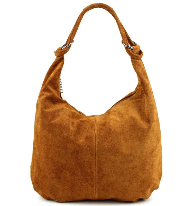 Damen Wildleder Shopper Tasche Groß Schultertasche Hobo Bag Echtleder