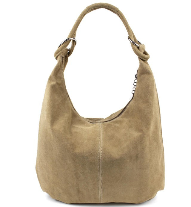 Damen Wildleder Shopper Tasche Groß Schultertasche Hobo Bag Echtleder
