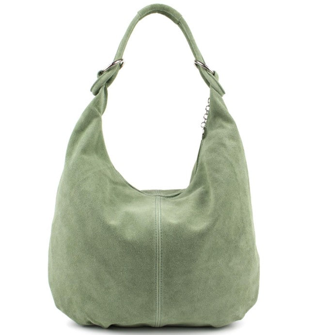 Damen Wildleder Shopper Tasche Groß Schultertasche Hobo Bag Echtleder