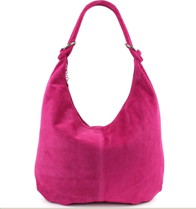 Damen Wildleder Shopper Tasche Groß Schultertasche Hobo Bag Echtleder