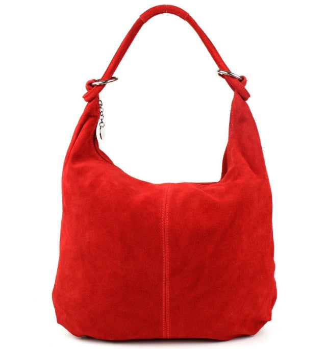 Damen Wildleder Shopper Tasche Groß Schultertasche Hobo Bag Echtleder