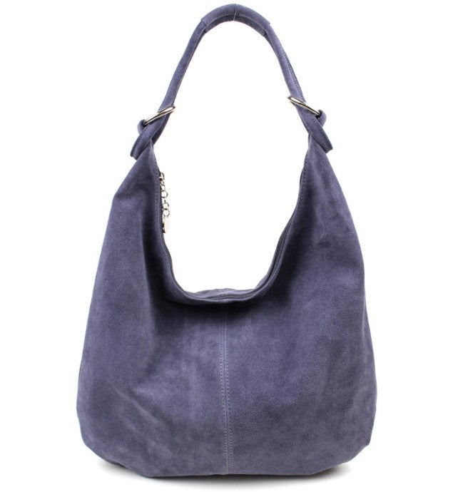 Damen Wildleder Shopper Tasche Groß Schultertasche Hobo Bag Echtleder