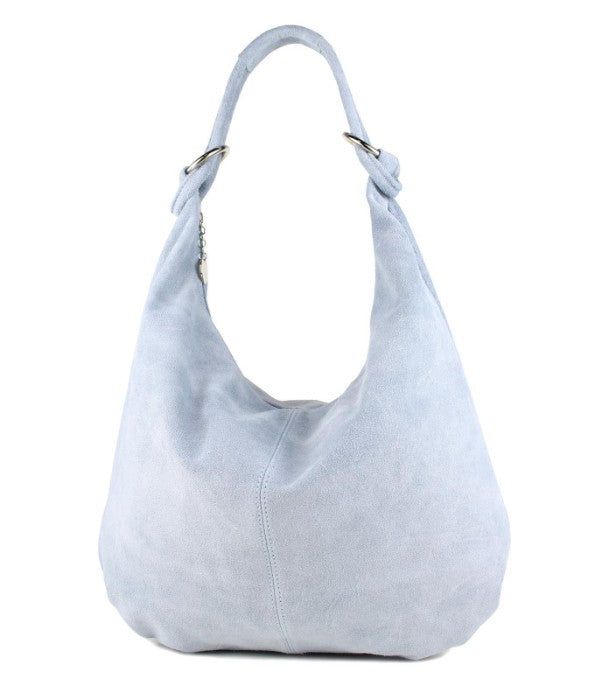 Damen Wildleder Shopper Tasche Groß Schultertasche Hobo Bag Echtleder