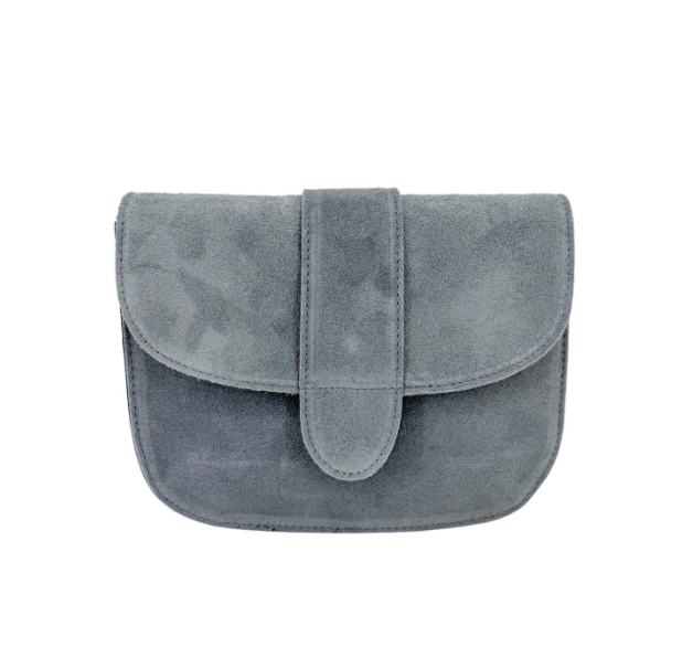 Damen Wildleder Umhängetasche Rund – Crossbody Tasche mit Farbwahl