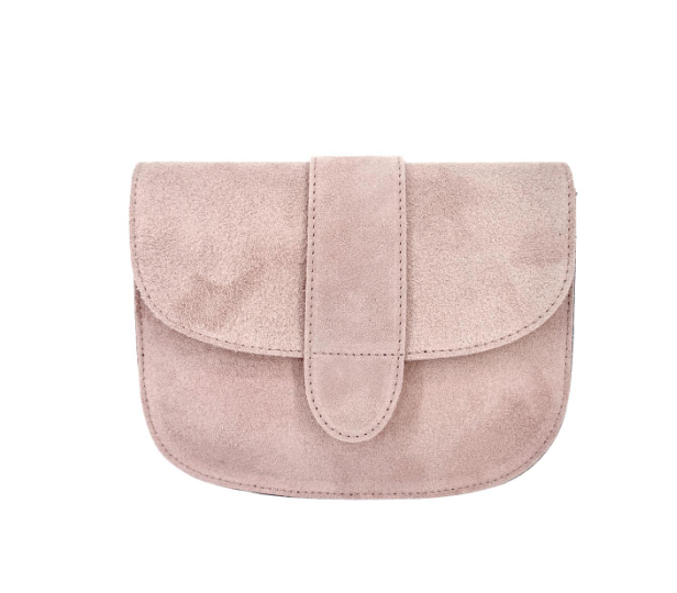 Damen Wildleder Umhängetasche Rund – Crossbody Tasche mit Farbwahl