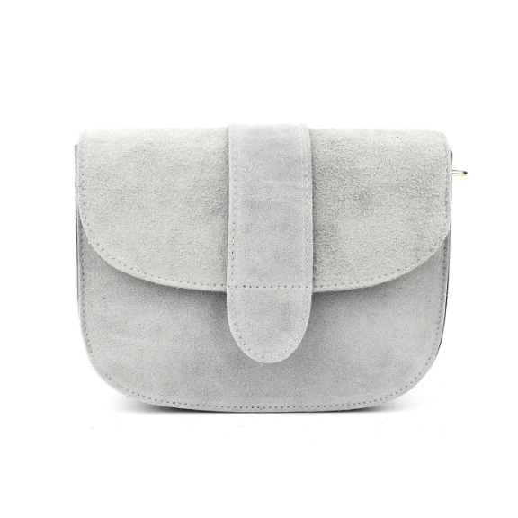 Damen Wildleder Umhängetasche Rund – Crossbody Tasche mit Farbwahl