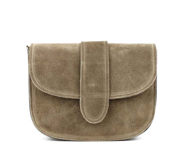 Damen Wildleder Umhängetasche Rund – Crossbody Tasche mit Farbwahl