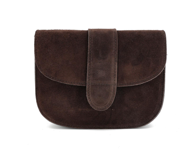 Damen Wildleder Umhängetasche Rund – Crossbody Tasche mit Farbwahl