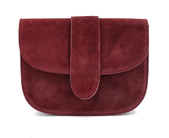 Damen Wildleder Umhängetasche Rund – Crossbody Tasche mit Farbwahl