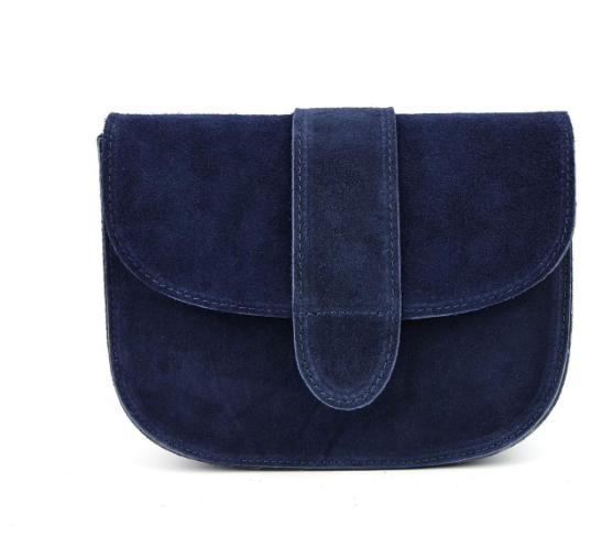 Damen Wildleder Umhängetasche Rund – Crossbody Tasche mit Farbwahl