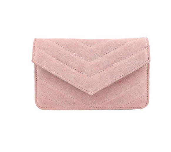 Wildleder Clutch Damen Elegante Abendtasche Echtleder Tasche Klein
