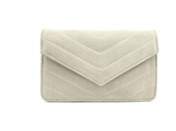 Wildleder Clutch Damen Elegante Abendtasche Echtleder Tasche Klein