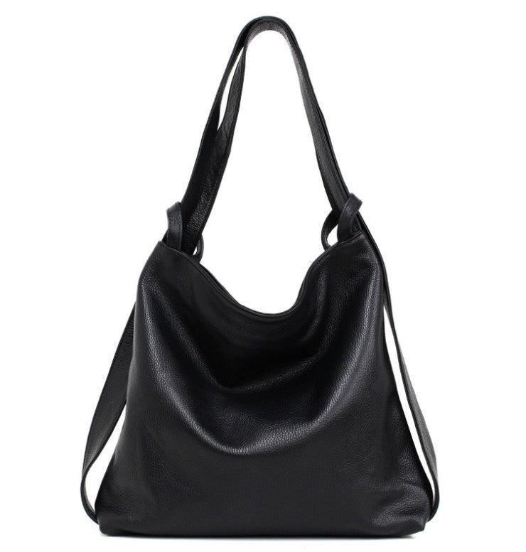 Damen 3-in-1 Ledertasche Echtleder – Rucksack, Schultertasche & Crossbody