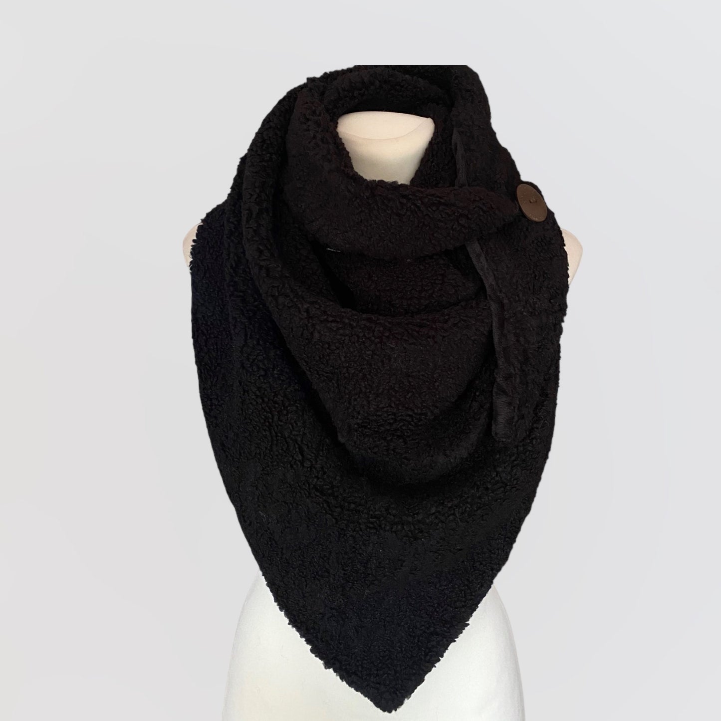 Teddy Schal, Damen Schal, Dreieckstuch, Wickelschal, Schal für Frauen, Plüsch Schal, Teddyfell Schal, Winterschal, Schal aus Wolle,Wollschal